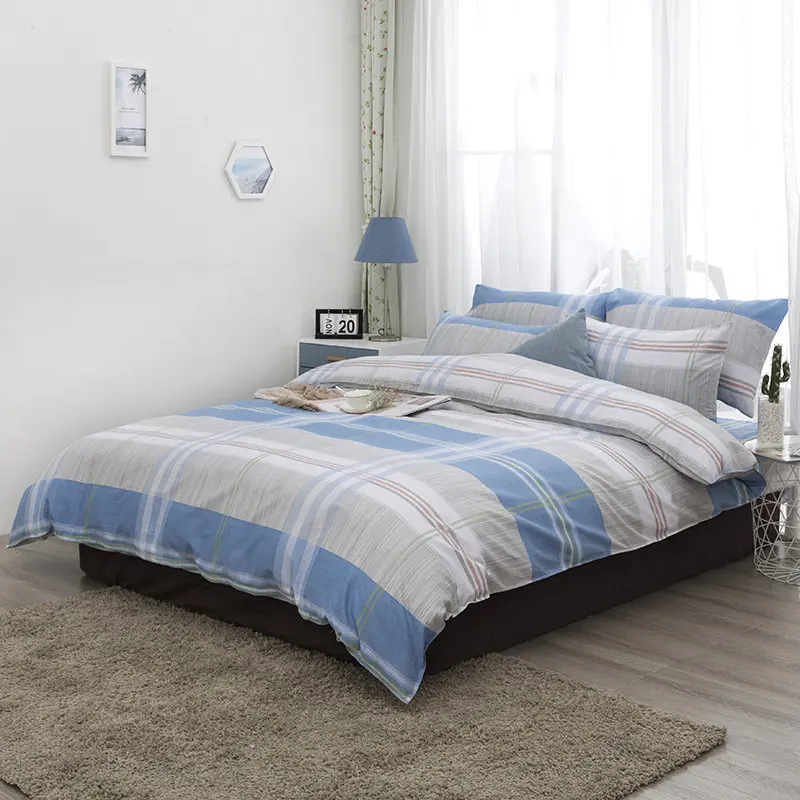 

Bedclothes set pure cotton four-piece dormitory simple fashion single double bed sheets XHS0128
