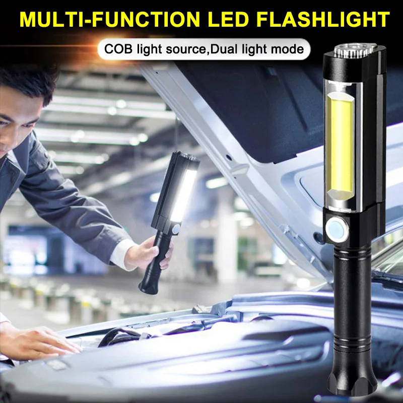 

1 Pcs LED Flashlight Torch Emergency Portable For Outdoor Car Repairing Camping GHS99