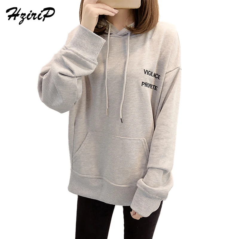 HziriP Casual Letter Embroidery Cotton Women Hoodies Sweatshirts 2017 ...