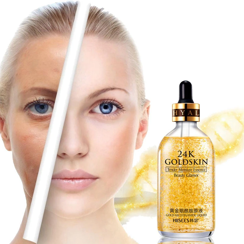 Праймер для макияжа 24K Gold Elixir Essence Oil control увлажняющий крем для лица отбеливающая база Make Up Primer минимайзер пор Сыворотка для кожи