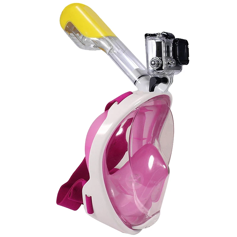 Маска для дайвинга, маска для подводного плавания, анти-туман, маска для подводного плавания, для женщин, мужчин, детей, для плавания, для дайвинга, снаряжение для мужчин - Цвет: Pink