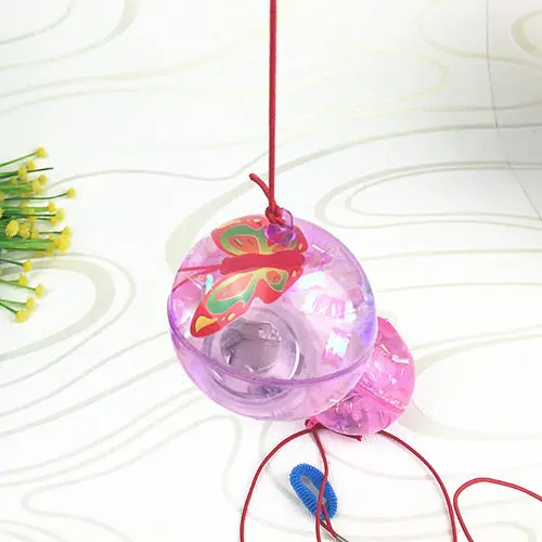 Luminous bouncing ball with elastic string light clear transparent crystal playball children pet toy doggy kids girls boys gift 16