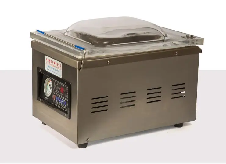 Автоматическая вакуумная машинка упаковочная машина вакуумный упаковщик пищевое упаковочное оборудование DZ-260 - Цвет: 110V