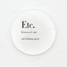 Скандинавский черный и белый юморит искусство жизнь Цитата минималистическая подставка для керамической чашки Рождественский подарок кухня дополнительный коврик напитки