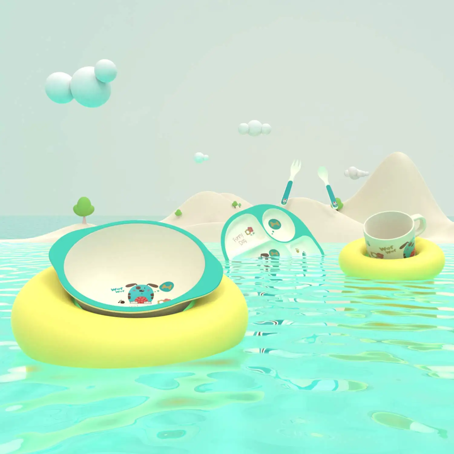 LY0110 5pcs/Set Kids Dinnerware Set Bamboo Baby Dinner Set with Plate/Bowl/Cup/Spoon/Fork Tableware Sets for Baby LY0110 5pcs/Set Kids Dinnerware Set Bamboo Baby Dinner Set with Plate/Bowl/Cup/Spoon/Fork Tableware Sets for Baby