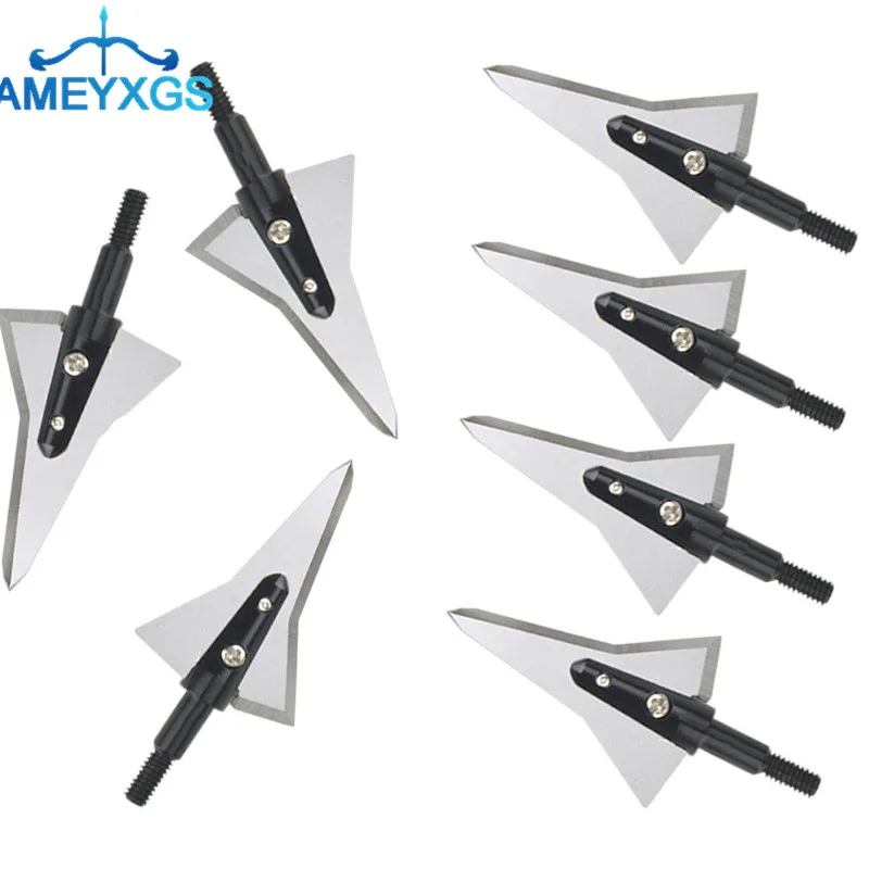 

3/6Pcs 125gr Archery 2 Sharp Fixed Blade Broadheads Hunting Arrowheads Screw In For Bow And Arrow Hunting Shooting Accessories