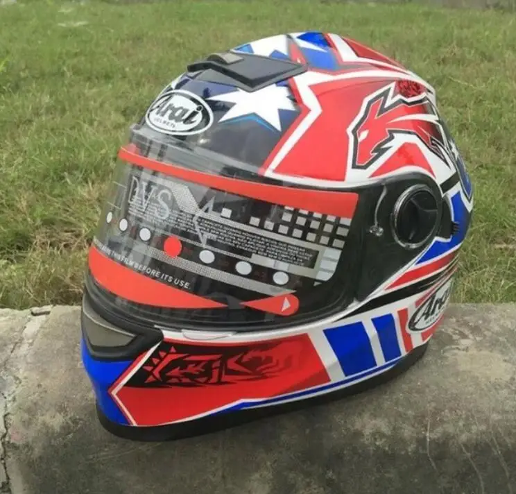 

2018 new full-face helmet run double lens helmet motorcycle helmet stunning color skull free shipping Capacete De Moto