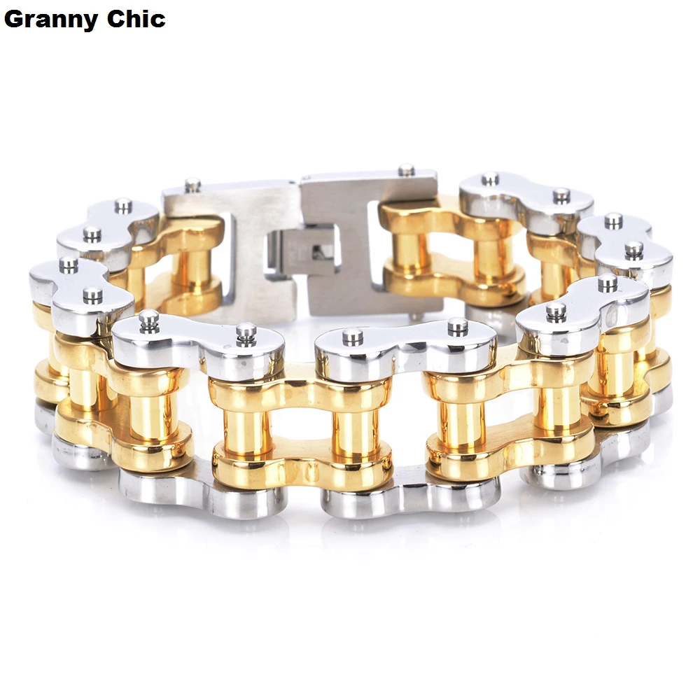Granny Chic 1 шт. 18 мм/22 мм мужской дымчатый стиль модный серебристый золотой из