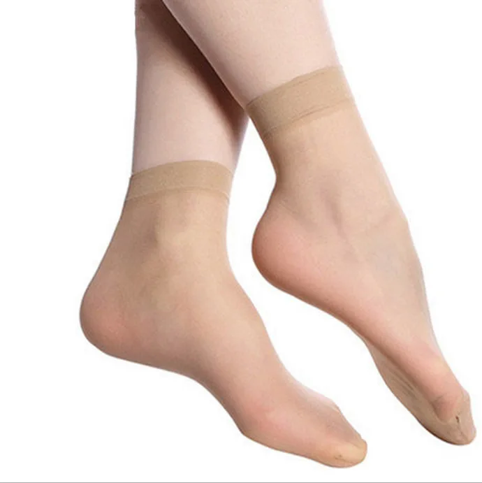 Женские Летние Стильные прозрачные носки из вискозы calcetines размеры от 35 до 40