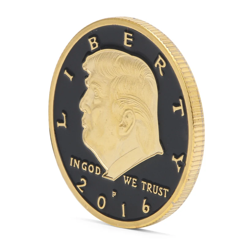 

Children Love Interesting Donald Trump Design Commemorative Coin Zinc Alloy Collection No-currency Coins Gift