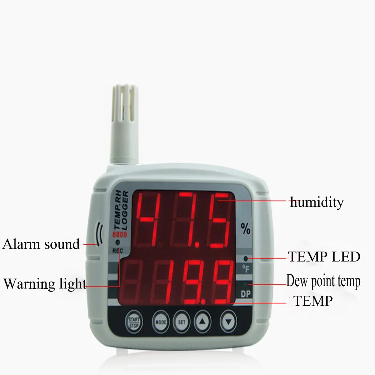 Hygrothermograph Humidity Data Logger Temperature Humidity AZ8809 USB Temperature Recorder LED Display Temperature Logger Hygrothermograph Humidity Data Logger Temperature Humidity AZ8809 USB Temperature Recorder LED Display Temperature Logger
