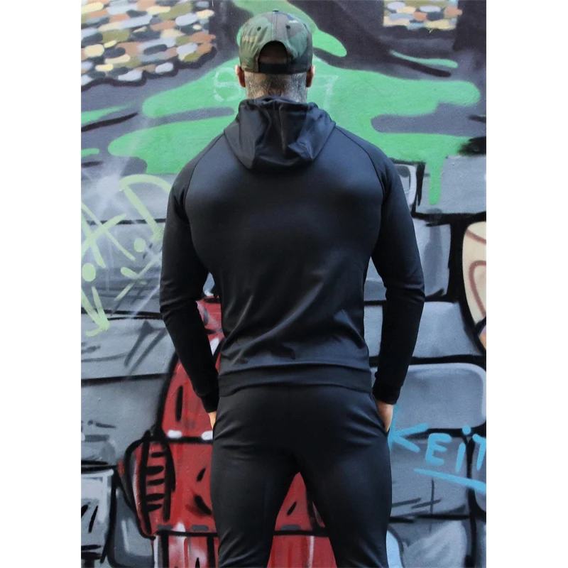 Men Sporting suit Spring Fashion Hooded Sweatshirt+Jogging Pants Two Piece Set Side Striped Tracksuit For Men Fitness Clothing Men Sporting suit Spring Fashion Hooded Sweatshirt+Jogging Pants Two Piece Set Side Striped Tracksuit For Men Fitness Clothing