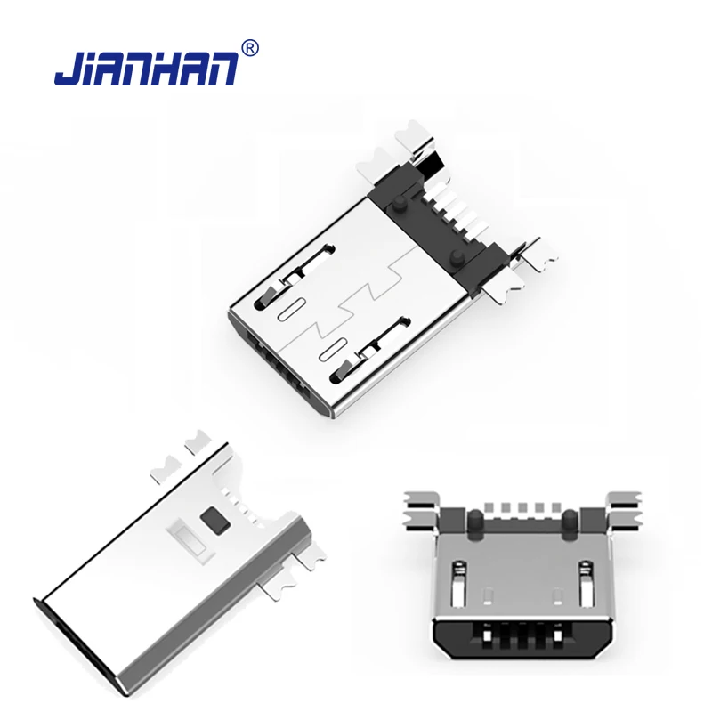 Плоский разъем Micro USB 5 Pin папа шт./10 шт./50 шт./100 шт. в упаковке адаптер для PCB мини