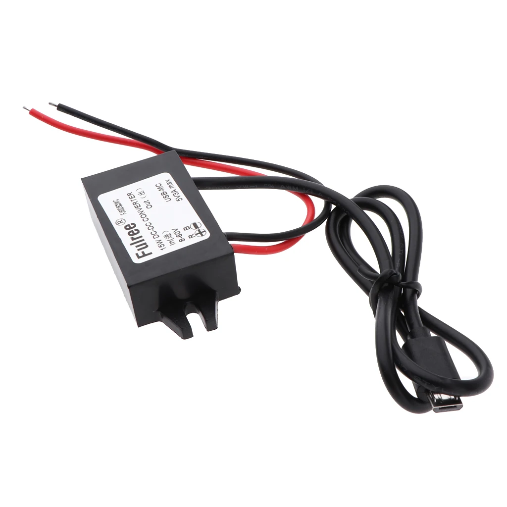 Понижающий модуль питания 8 в 60 5 В с выходом Micro USB адаптер для автомобильного
