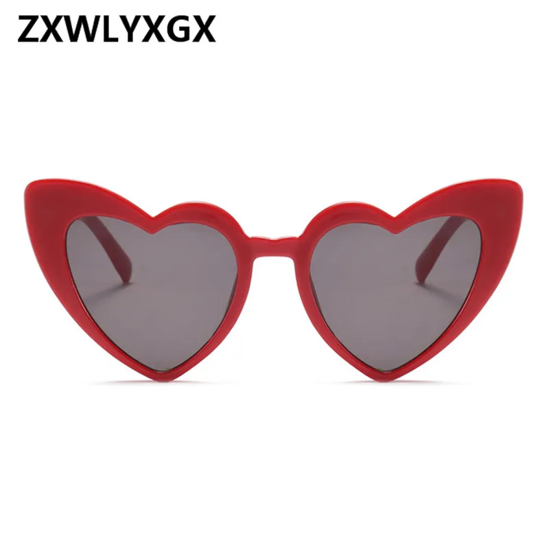 ZXWLYXGX новые модные солнцезащитные очки с сердечком женские милые сексуальные ретро кошачий глаз винтажные недорогие солнцезащитные очки красные женские