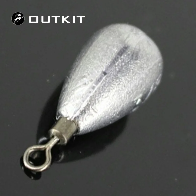 Outkit 10Pcslot Top Quality Drop Water Lead Sinkers Swivels Fishing Weight Sinker Lures For 3G 5G 7G huismerk kopen in de aanbieding Outkit 10Pcslot Top Quality Drop Water Lead Sinkers Swivels Fishing Weight Sinker Lures For 3G 5G 7G huismerk kopen in de aanbieding