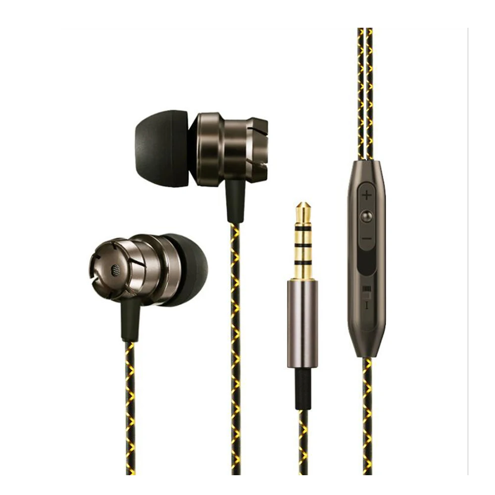 

Stereo In-Ear Ear Phones Earbuds Universal Sport Earphones Headset With microphone For iPhone Xiaomi Samsung Microphone