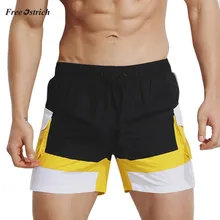 Одежда страуса Мужская Летняя мода цвет столкновения пляж серфинг плавание спортивные короткие штаны Спортивная пляжная одежда купальник для мужчин