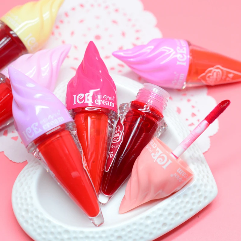 

Of Products Ice Cream Lip Gloss 6color Lip Glaze Labial Fluid Matte Texture Persistent Color Rendering