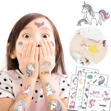 

Cartoon Unicorn Tattoo For Kid Cute Fake Taty Children Tatouage Temporaire Body Art Waterproof Temporary Tattoo Sticker