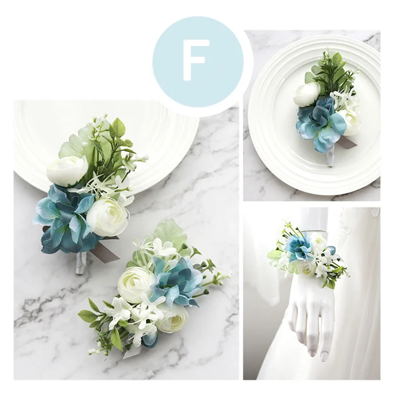 wrist corsage bracelet bridesmaid boutonniere men  (18)