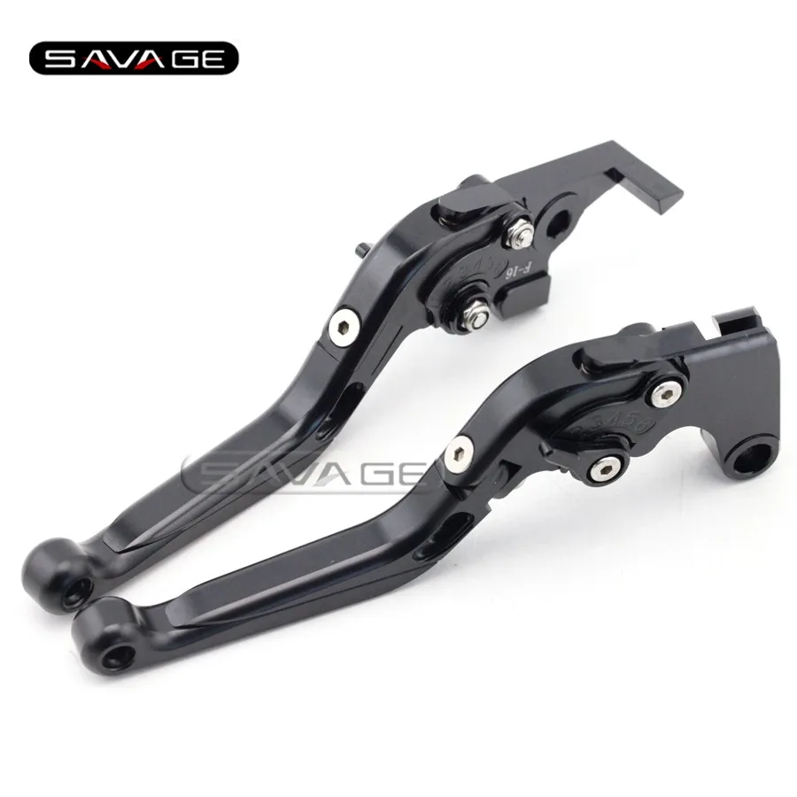 For YAMAHA FZ-09 FZ09 FJ-09 MT-09 MT09 Tracer Black Motorcycle Adjustable Folding Extendable Brake Clutch Lever | Автомобили и