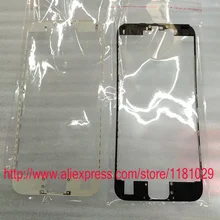 5 шт./партия, черный Белый Передний ободок с горячим клеем для iPhone 6s 4,7 дюймов ЖК-средний каркас, корпус части