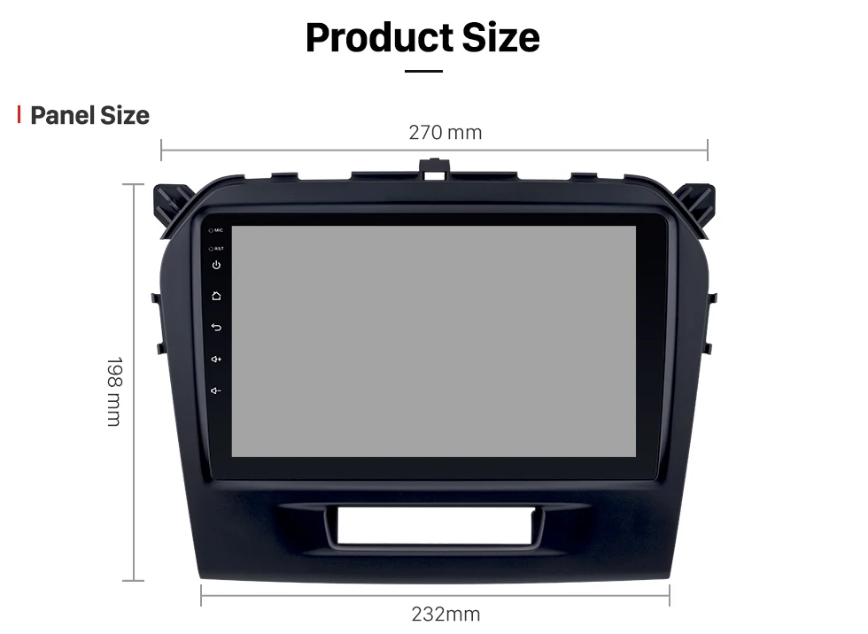 Top Seicane Android 7.1/8.1 9" Car Radio For 2015 2016 SUZUKI VITARAGPS 2Din GPS Multimedia Player Support 3G/Wifi Bluetooth 16