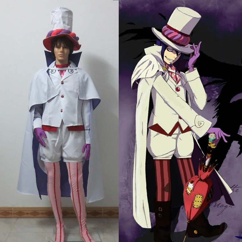 

Japanese Anime Ao no Blue Exorcist Mephisto Pheles Whole Set Cosplay Costume