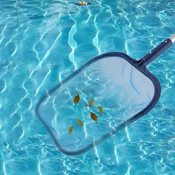 

Newest Durable PVC Net With Aluminum Rod Lightweight Pool Cleaning Net Portable Swimming Pool Cleaner Leaf Rake Mesh