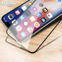 BFOLLOW матовое закаленное стекло для iPhone X XS Max XR/6 s 7 8 плюс анти отпечатков пальцев полный охват экран протектор плёнки