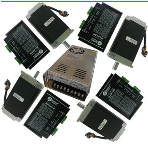 

4 Name 34stepper motor 86byg250c 115mm+ MA860H Driver+Power Supply+4 x 10*14mm+6 nxis board+ 3 pcs 15*30 drag chain