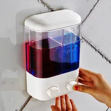 2 размера ручное давление настенные дозаторы жидкого мыла домашняя ванная комната отель душ Шампунь Дозатор Лосьона