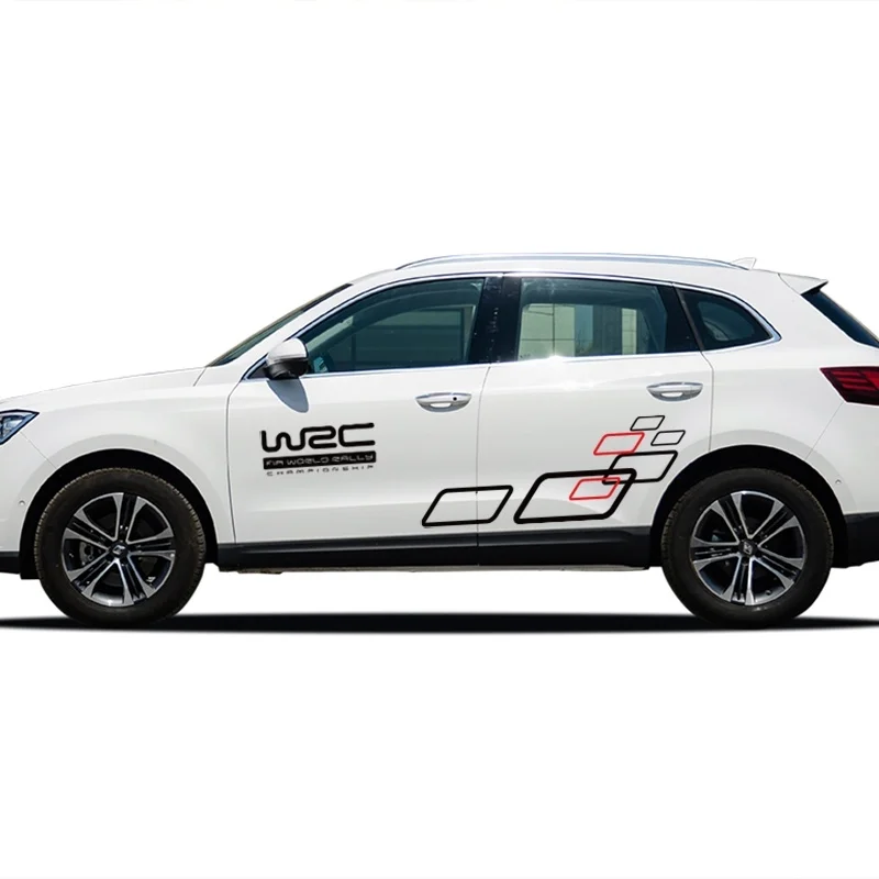 Мода WRC + блоки шаблон автомобиля всего тела Стайлинг боковой Декор наклейки
