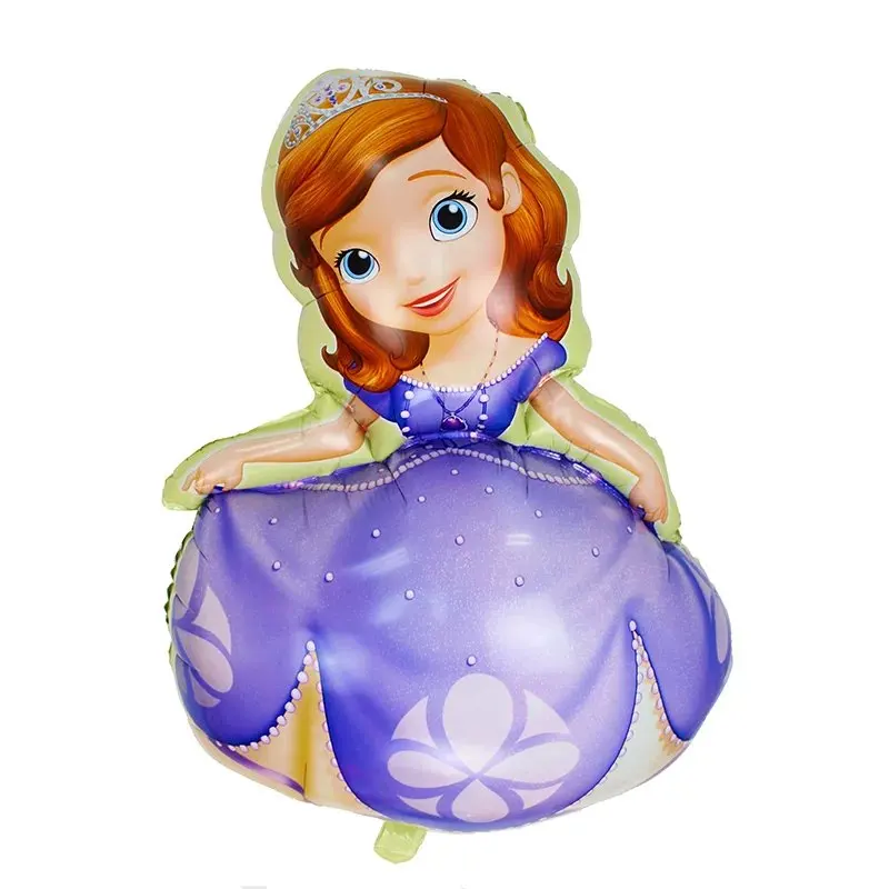 1 pcs dos desenhos animados princesa sofia balões folha balão de