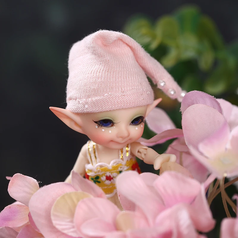 Realpuki Pupu Бесплатная доставка кукла фэйрленд ФЛ BJD 1/13 розовая улыбка эльфы игрушки