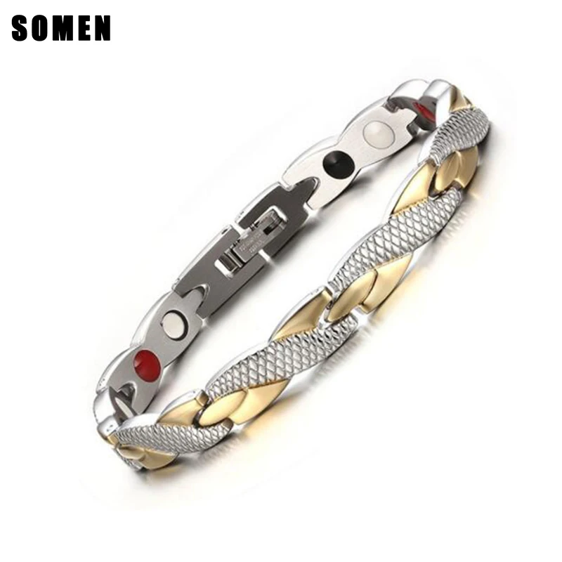 

Trendy Fish Shape Gold and Silver Stainless Steel Men's Fashion Bracelet European Style Male 7MM Width Link Chain Bracelet homme