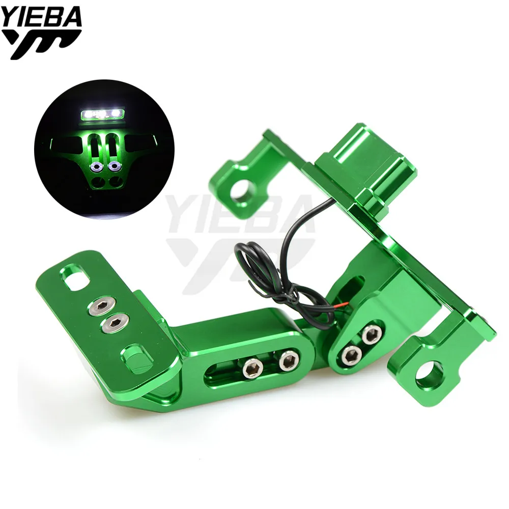Motorcycle License Plate Bracket Licence Plate Holder Frame Number Plate For YAMAHA R1 2004 2005 2006 KAWASAKI Z1000 Z800 Z750