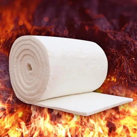 Caldeiras de Alta Temperatura de Isolamento de Silicato de Alumínio Refratário à Prova de Fogo de Isolamento da Fibra Cobertor do Algodão Agulha Algodão Cerâmica