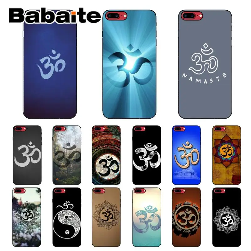 Babaite Aum Om Yoga черный ТПУ Мягкий силиконовый чехол для телефона Apple iPhone 8 7 6 6S Plus X XS MAX 5