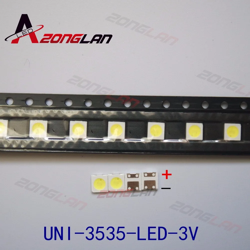 1000 шт. UNI светодиодная подсветка Высокая мощность LED 1 Вт 3537 3535 90 лм 3 в холодный