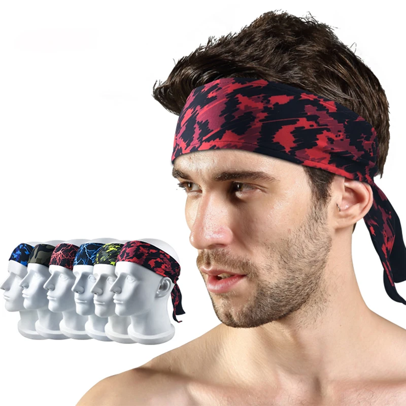 Befusy Lyca Absorbent Sport Sweat Headband Elastic Sweatband For Men ...