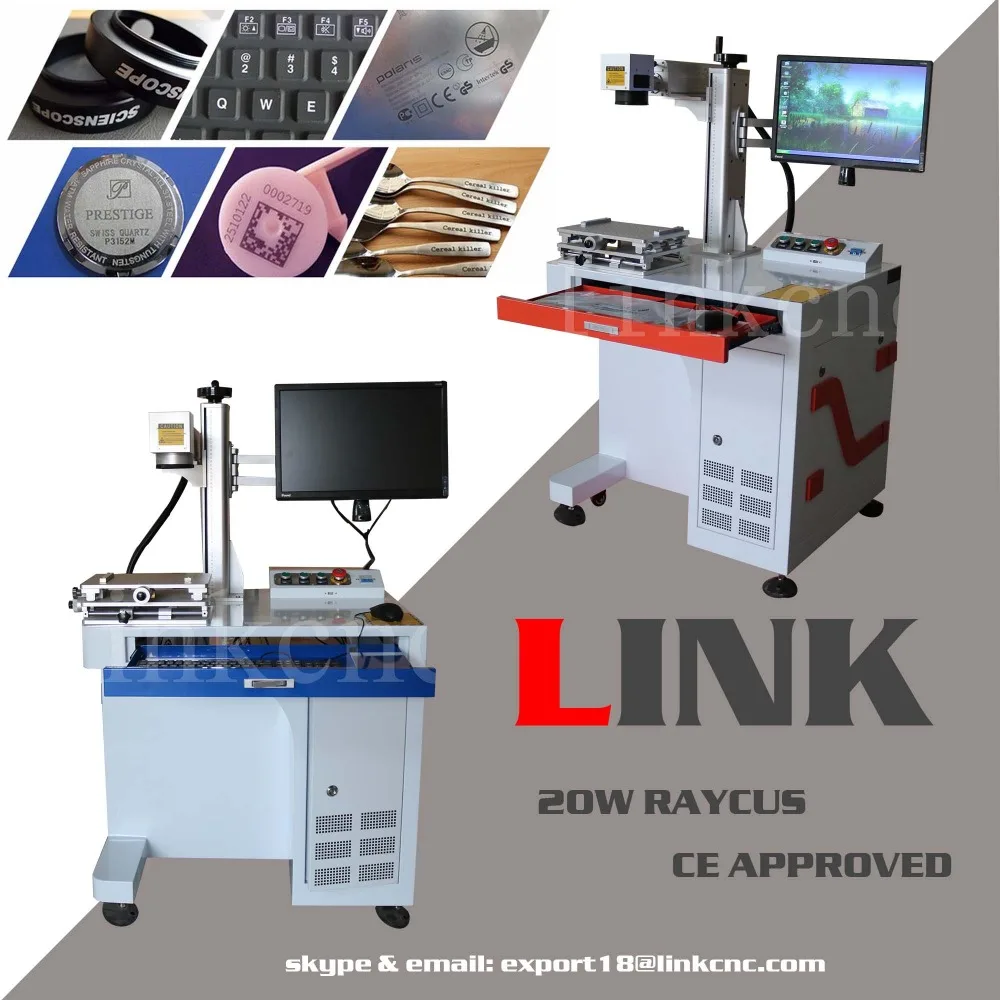 fiber laser marking jewellery ss cs plastic with 20W Raycus generator ezcad software machine | Инструменты