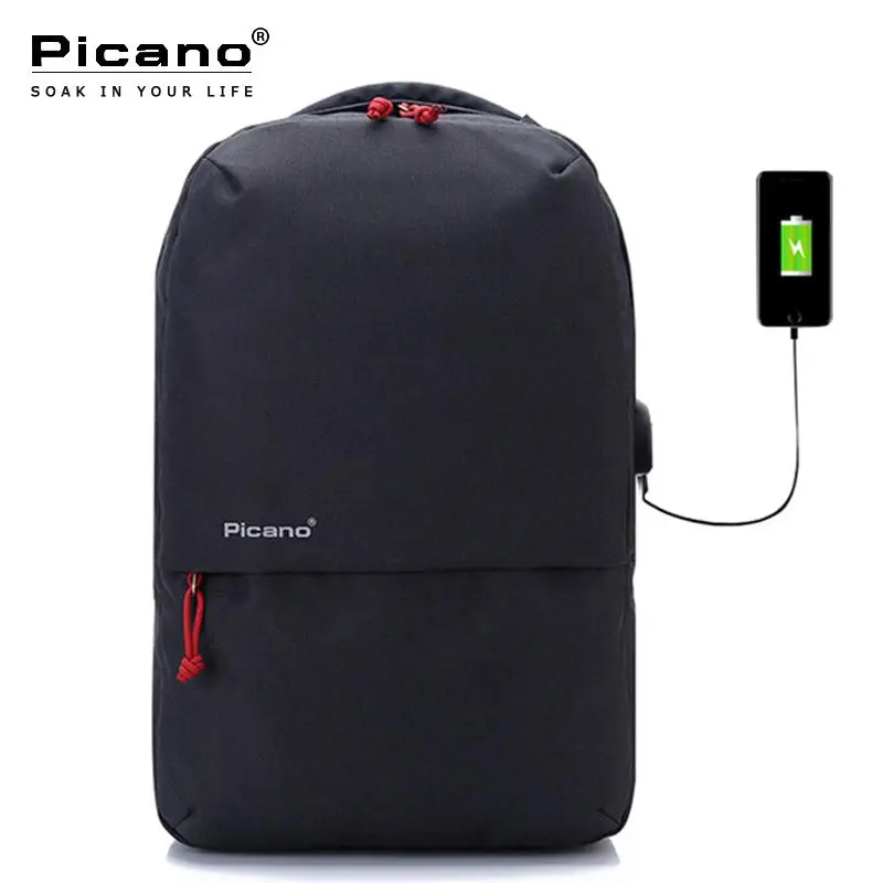 Waterproof Travel Bag Picano 15.6/'/' Laptop Notebook School Backpack USB Port