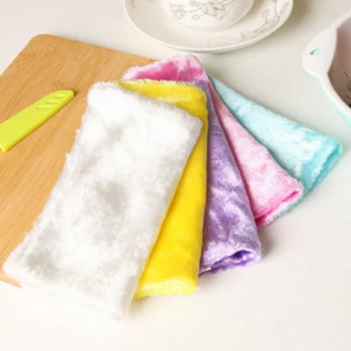 

1Pcs Washing Dish Cloth Wooden Fiber Washing Towel Magic Kitchen Cleaning Wiping Rags Cleaner Cleaning Cloths Tools 23x18cm