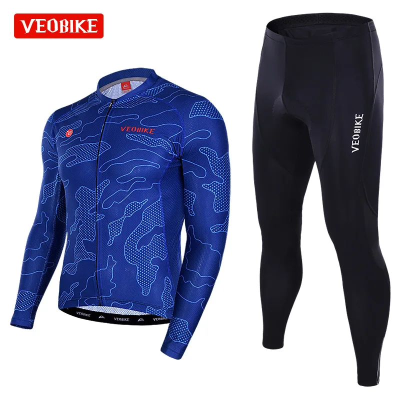 

2018 new style bicycle riding suit long sleeved long pants suit spring and autumn sweat and mountain bike ride