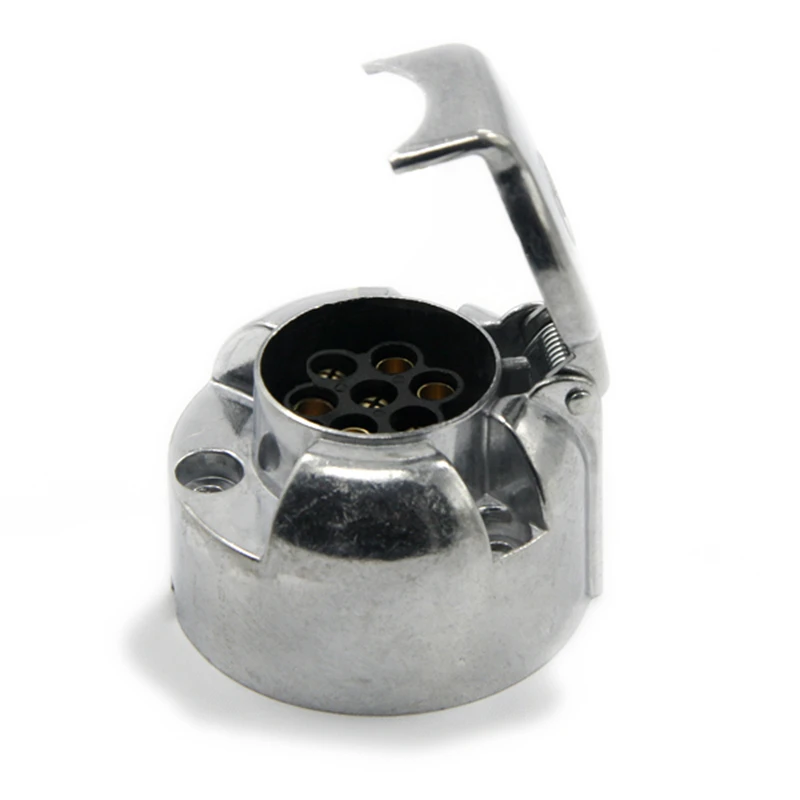 

Encell Europe 7 Pin 12V Metal Trailer Socket Plug Duty Adapter Wiring Connector Car Styling Accessories Car Electronics 15