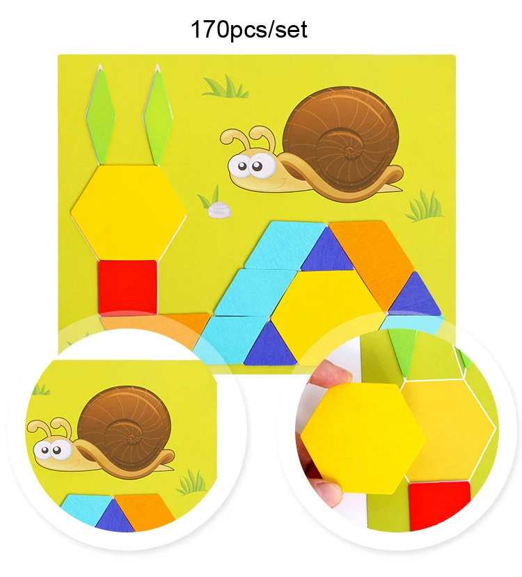 Brinquedos de Blocos de Madeira Educativos para Crianças Ferramentas de Aprendizagem Brinquedos do Bebê Pcs de Madeira Rainbow Dollryga Faça Você Mesmo 170 Brinquedos Construtor Novos 7 Madeira 170 pcs De Madeira Brinquedos Educativos