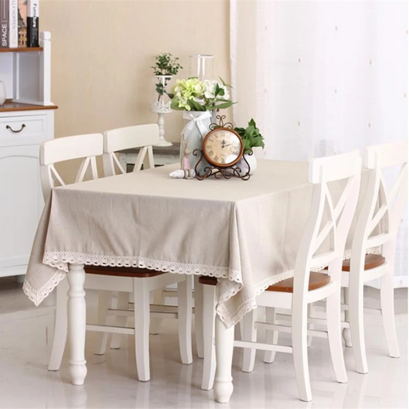 

Solid Color Simple Linen Tablecloth High Quality Japan Stlye Table Cloth for Restaurant Free Shipping