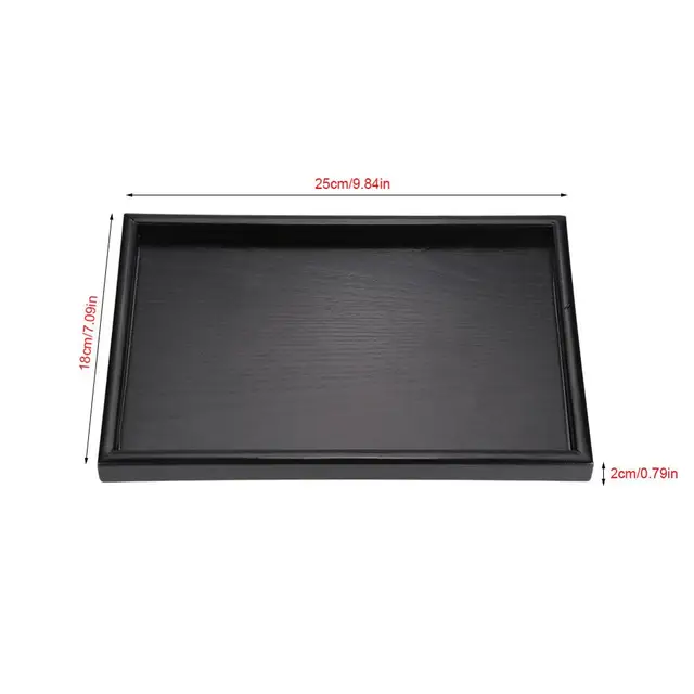 large dark wood tray